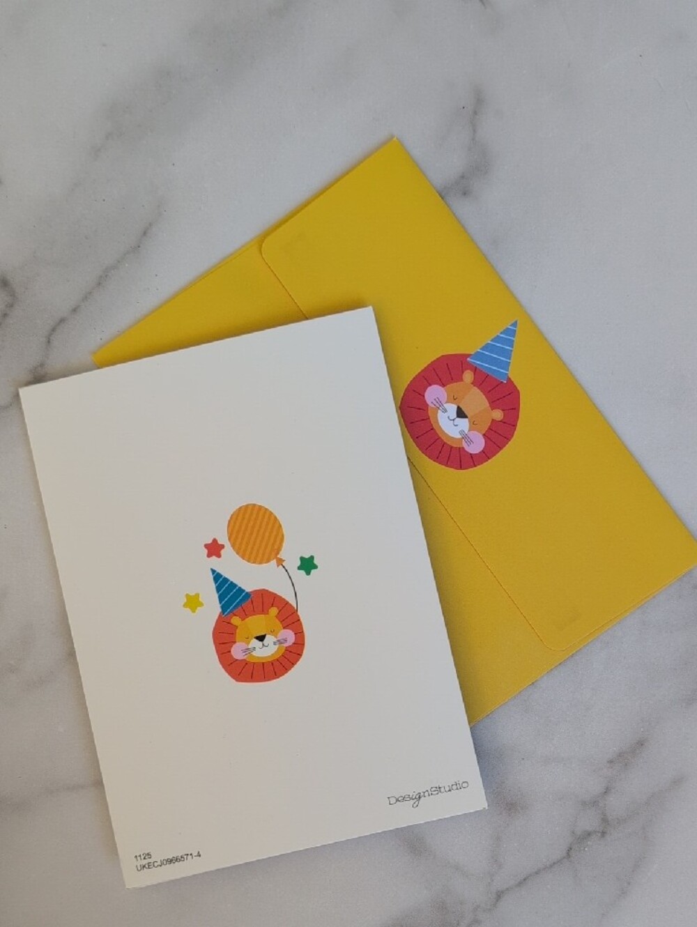 Kids Animal Friends Pop-Up Card - Yellow, Blue, Gray, Orange - Picture 3 of 4
